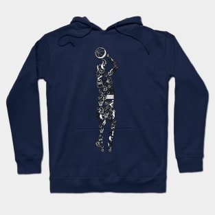 Abstract Basketball Robot Hoodie